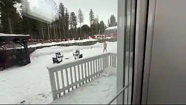 Stranger in Forest Wants to Warm up With Some Wild Fucking