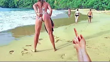 Milf teased him and got dick in her ass in front of everyone