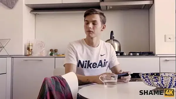 SHAME4K. Horny guy loses mind and fucks stepmoms friend in the bathroom