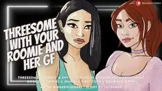 Threesome With Your Bicurious Roomie & Her Girlfriend [Cucking Your Roomie] | Audio Roleplay