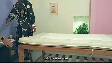A Colombian MILF gets an oil massage from a young guy with a big black cock, and then takes his massive cock hard in her tight pussy!