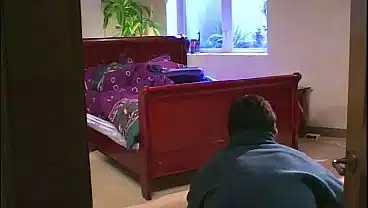 A guy with big dick sniffed out the young pussy from a distance, sneaked up to her quietly and fucked her