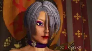 A super hot dickgirl plays with a sexy young brunette in the medieval castle