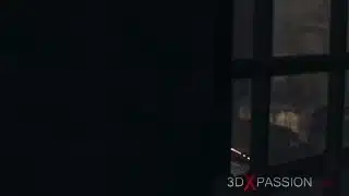 Anal slave slut. Big tits cuffed horny girl in restraints gets fucked roughly by shemale