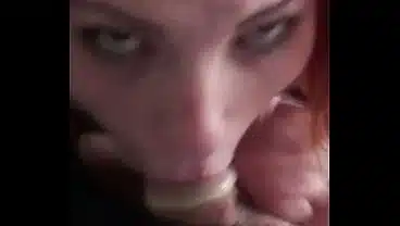 Big natural tits bouncing while Karla Rose devours my wrapped cock POV