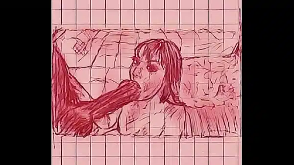 Drawing MILF Blowjob Dark Big Dick Hentai for you