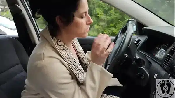 FRUSTRATED WOMAN DESPERATION CAR PROBLEMS PE DAL PUMP FETISH