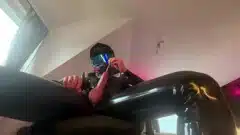 Horny Rubber Mx Biker Sounding Himself (huge Cumshot)