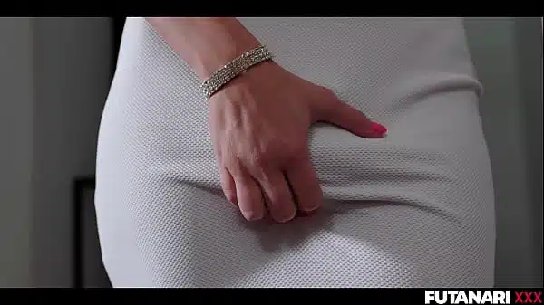 Hot Brunete having fun with her monster dick and cum all over her face