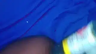 Huge bottle destroys my teen pussy
