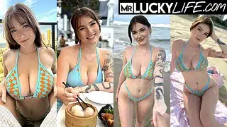Lovely Beach Vibes With Busty Babe Jade Harper