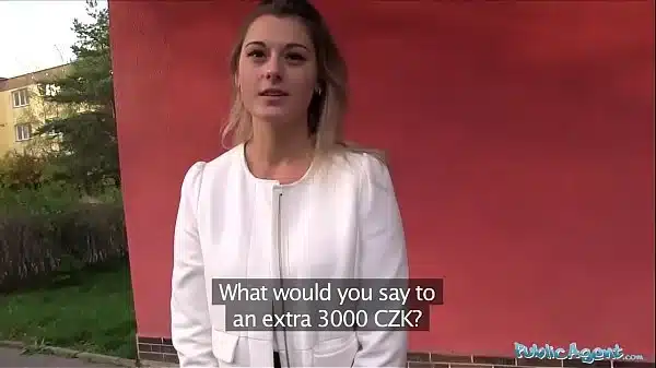 Public Agent Sexy teacher Agnes White fucking in a car for extra Cash