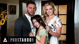 PURE TABOO MILF Charlie Forde Fulfills Husband’s Stepdad And Stepdaughter Fantasy With Jane Wilde