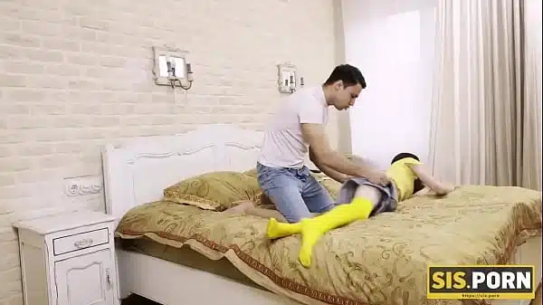 SIS.PORN. Girl moans while stepbrother softly bonks smooth cherry promising money for sex
