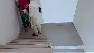 Stepfather Fucked hard stepdaughter On Stairs