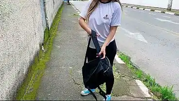 Teacher fucked student in the car in front of the school.