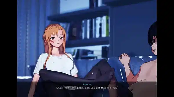 Asuna have sex when we are in a video call and i can’t see anything….. Art Online NTR 2 Part 18