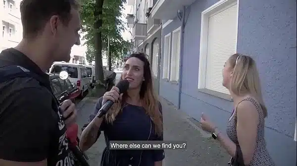 Blonde fucks random guy picked up off the streets in Germany