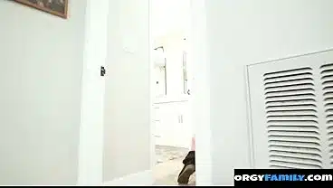 Caught Listening To Stepmom Fuck The Stepsiblings Join In For A Nasty Group Fuck Session
