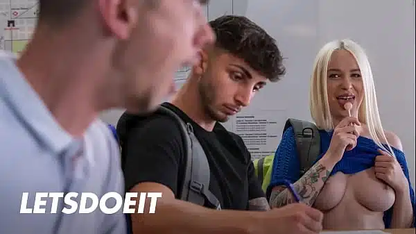 Cheating Blonde Arteya Couldn’t Resist The Temptation To Not Suck This Big Penis That Was In Front Of Her – HORNY HOSTEL