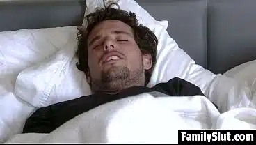Horny Stepson Fucks His Russian Stepmom Hard and Gives Her a Mouthful of Cum Just in Time for Dad