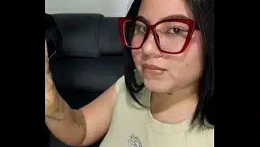 I Picked Up This Petite Colombian Girl with Glasses and Covered Her Blouse in Cum