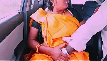 Indian car sex cheating maid talking dirty talks.