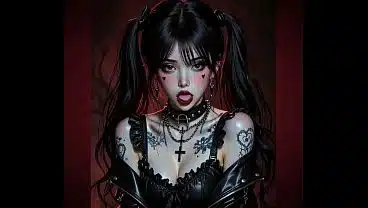 Lily – Slutty Emo Goth [AI – Gen]