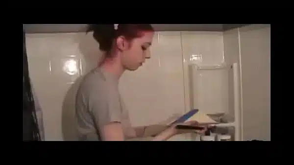 Liz Vicious Getting Down and Dirty in the Bathroom