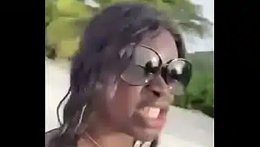 MY EBONY BOOBS JOGGING AT THE BEACH