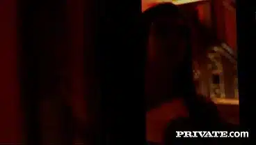 Peach Lollypop, Amber Slassh and their submissive puppy in a BDSM threesome
