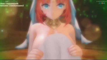 Recompensa de Creampie Profundo Danza del Templo de Nilou