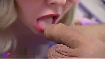 Sensual close-up blowjob, ASMR creampie
