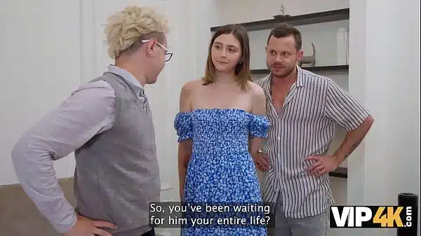VIP4K. Hot and shy slut is cheating on her husband. Hot sex with Funky Town & Toni Billl