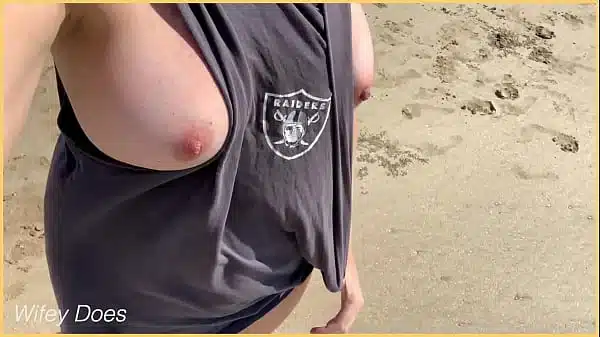 MILF public exhibitionist nude dare