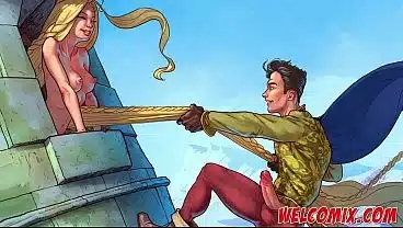 Nasty Free Porn Comic: Rapunzel Let Down Your Hair Parody