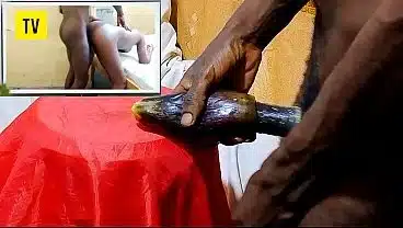 HOT! HOT! HOT! Mr. Dicks3x masturbating and fucking egg plant while watching hot porn xvideo for Doggy style
